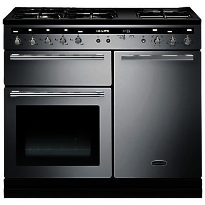 Rangemaster Hi-LITE 100 Dual Fuel Range Cooker Stainless Steel Rangemaster Hi-LITE 100 Dual Fuel Range Cooker Stainless Steel